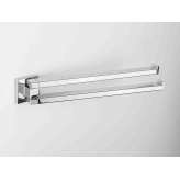 Obrotowy wieszak na ręczniki z chromowanego mosiądzu Colombo Design BasicQ B3712