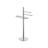 Stojący wieszak na ręczniki z chromowanego mosiądzu Colombo Design Isole2 B9403N