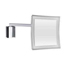 Kwadratowe ścienne lustro do golenia z wbudowanym oświetleniem Colombo Design ANNA