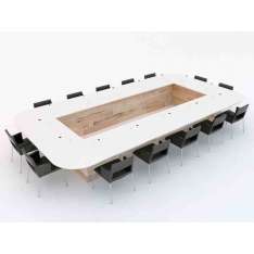 Modułowy stół konferencyjny z drewna bukowego Craftwand Craftwand®