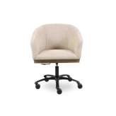 Krzesło biurowe z tkaniny z regulacją wysokości i podstawą 5-Spoke z podłokietnikami Crearte Collections DOR ESSENCE