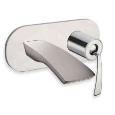 Jednouchwytowa bateria umywalkowa z płytką Cristina Rubinetterie Bollicine CRIBO256