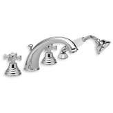 Zestaw wannowy 4-otworowy z główką prysznicową Cristina Rubinetterie Canova CRICN124