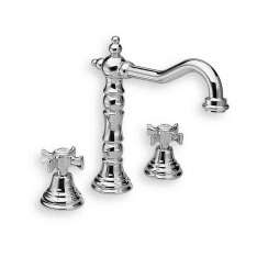 Bateria umywalkowa nablatowa 3-otworowa z indywidualnymi rozetami Cristina Rubinetterie Canova CRICN207