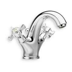 Bateria umywalkowa nablatowa z pojedynczymi rozetami Cristina Rubinetterie Canova CRICN212