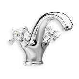 Bateria umywalkowa nablatowa z pojedynczymi rozetami Cristina Rubinetterie Canova CRICN212