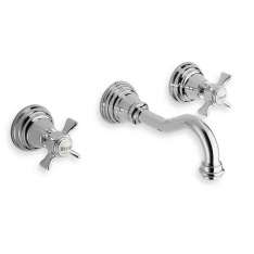 Bateria umywalkowa ścienna 3-otworowa Cristina Rubinetterie Canova CRICN242