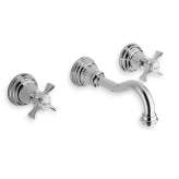 Bateria umywalkowa ścienna 3-otworowa Cristina Rubinetterie Canova CRICN242