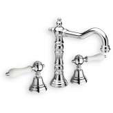 3-otworowa bateria umywalkowa nablatowa z indywidualnymi rozetami Cristina Rubinetterie Canova Elite CRICL207