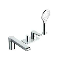 Zestaw wannowy 4-otworowy z główką prysznicową Cristina Rubinetterie Delta CRIDE121