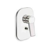 Jednouchwytowa bateria prysznicowa z przełącznikiem z płytką Cristina Rubinetterie Euromade CRIEM659