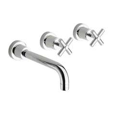 3-otworowa bateria umywalkowa z pojedynczymi rozetami Cristina Rubinetterie Exclusive CRIEV241