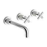 3-otworowa bateria umywalkowa z pojedynczymi rozetami Cristina Rubinetterie Exclusive CRIEV241