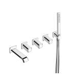 Zestaw wannowy naścienny z przełącznikiem z główką prysznicową Cristina Rubinetterie Italy CRIIT165