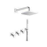 Bateria prysznicowa z przełącznikiem z głowicą prysznicową Cristina Rubinetterie Italy CRIIT619