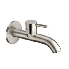 Jednouchwytowa bateria umywalkowa ścienna ze stali nierdzewnej Cristina Rubinetterie Ix CRIIx241