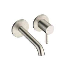 2-otworowa bateria umywalkowa ścienna, jednouchwytowa Cristina Rubinetterie Ix CRIIx257