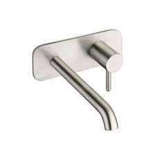 Bateria umywalkowa ścienna z płytką Cristina Rubinetterie Ix CRIIx258