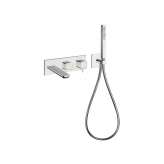 Bateria wannowa ścienna z główką prysznicową Cristina Rubinetterie King CRIKG102
