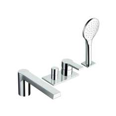 Bateria wannowa jednouchwytowa podtynkowa z główką prysznicową Cristina Rubinetterie Omega CRIOG121