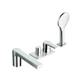 Bateria wannowa jednouchwytowa podtynkowa z główką prysznicową Cristina Rubinetterie Omega CRIOG121