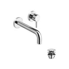 2-otworowa bateria umywalkowa ścienna, jednouchwytowa Cristina Rubinetterie Pic CRIPM237