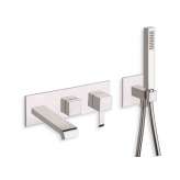 Zestaw wannowy ścienny z rozdzielaczem Cristina Rubinetterie Quadri CRIQM103