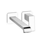 Bateria umywalkowa ścienna 2-otworowa Cristina Rubinetterie Quadri S CRIQS259