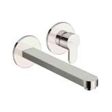 2-otworowa bateria umywalkowa ścienna, jednouchwytowa Cristina Rubinetterie Round CRIRN259