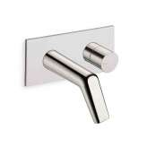 Bateria umywalkowa ścienna z płytką Cristina Rubinetterie Rubinetto CRIRU256