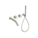 Zestaw wannowy naścienny z główką prysznicową Cristina Rubinetterie Sx CRISx102