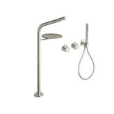 Zestaw wannowy stojący 4-otworowy z główką prysznicową Cristina Rubinetterie Sx CRISx133