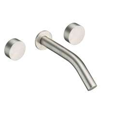 3-otworowa bateria umywalkowa ścienna z pojedynczymi rozetami Cristina Rubinetterie Sx CRISx243