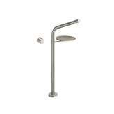 Bateria umywalkowa stojąca, stal nierdzewna Cristina Rubinetterie Sx CRISx281