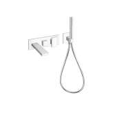 Zestaw wannowy naścienny z główką prysznicową Cristina Rubinetterie Tabula CRITA103