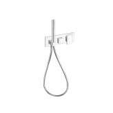 Jednouchwytowa bateria prysznicowa z główką prysznicową Cristina Rubinetterie Tabula CRITA602