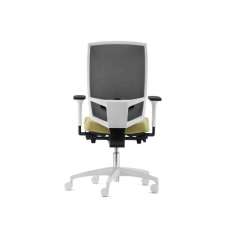 Obrotowe krzesło biurowe z siatki z wysokim oparciem z siatki Dauphin @Just evo AJ 5776 - WHITE EDITION