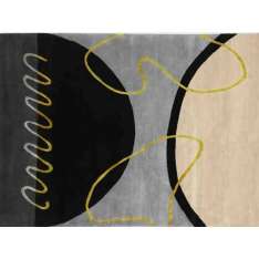 Ręcznie wykonany prostokątny dywanik Deirdre Dyson GEO SPRING II