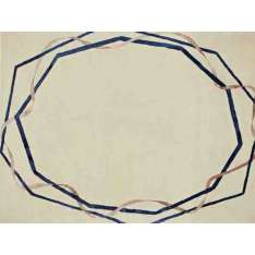 Ręcznie wykonany prostokątny dywanik Deirdre Dyson INTERTWINE