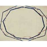 Ręcznie wykonany prostokątny dywanik Deirdre Dyson INTERTWINE