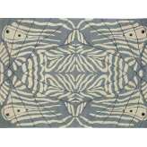 Ręcznie wykonany prostokątny dywanik Deirdre Dyson LEPKE FROST