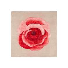 Kwadratowy dywanik z kwiatowym wzorem Deirdre Dyson ROMANCE