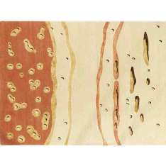 Ręcznie wykonany dywanik wełniany Deirdre Dyson GOLDEN STONE