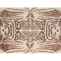 Ręcznie wykonany prostokątny dywanik Deirdre Dyson LEPKE