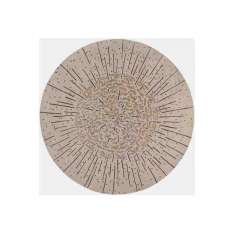 Ręcznie wykonany okrągły dywanik Deirdre Dyson SEEDHEAD