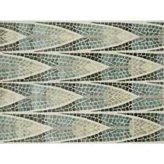 Ręcznie wykonany prostokątny dywanik Deirdre Dyson FOREST Mosaic