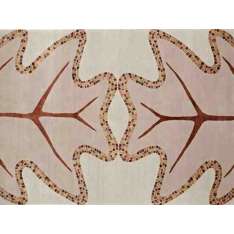 Ręcznie wykonany prostokątny dywanik Deirdre Dyson OAKLEAF Mosaic