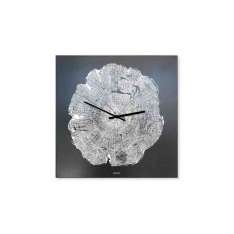 Zegar ścienny płytowy Designobject.it LIFE TREE BLACK STEEL