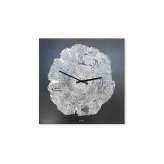 Zegar ścienny płytowy Designobject.it LIFE TREE BLACK STEEL