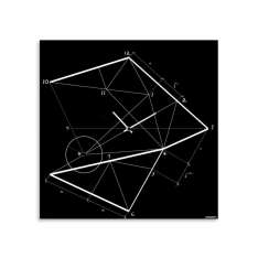 Zegar ścienny płytowy Designobject.it TIME LINE